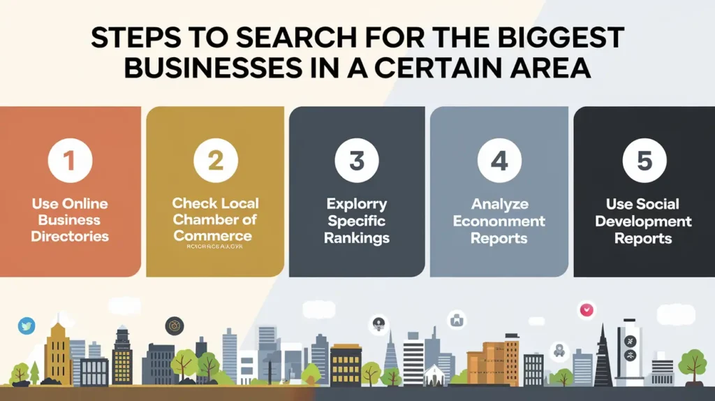 Steps to Search for the Biggest Businesses in a Certain Area