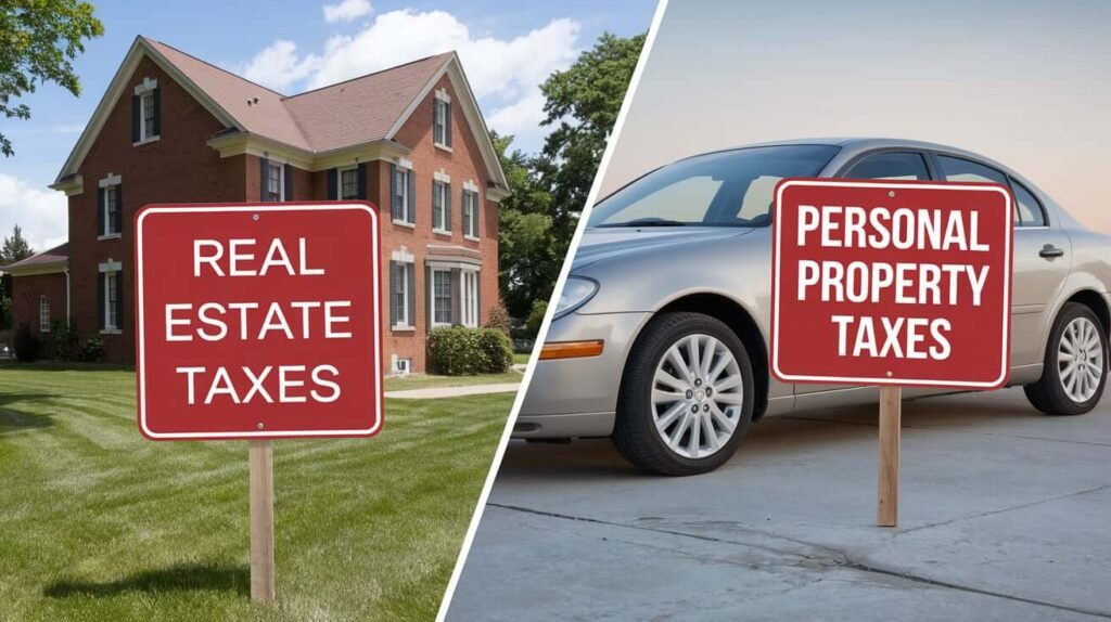 What Is the Difference Between Real Estate Taxes and Property Taxes
