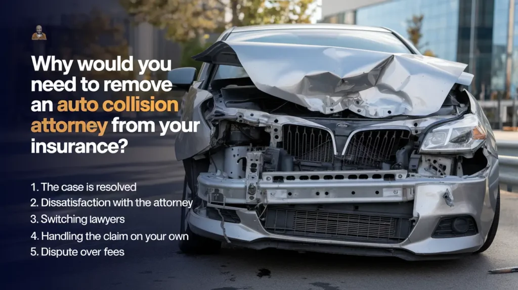 You Need to Remove an Auto Collision Attorney from Your Insurance