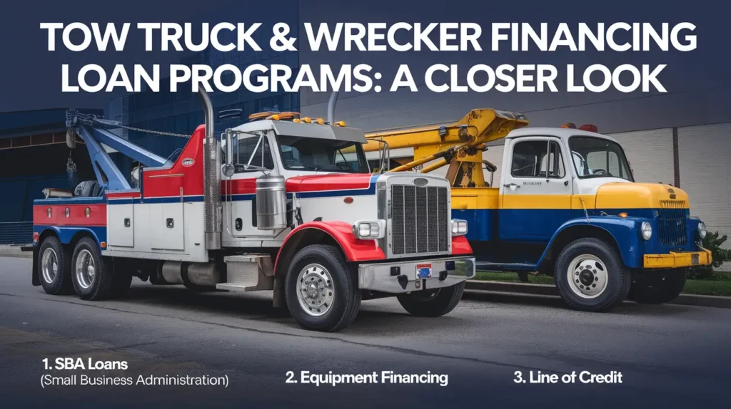 Tow Truck & Wrecker Financing Loan Programs